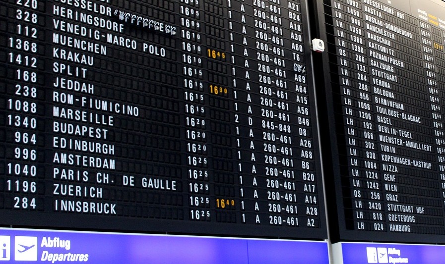 Airport flight schedule