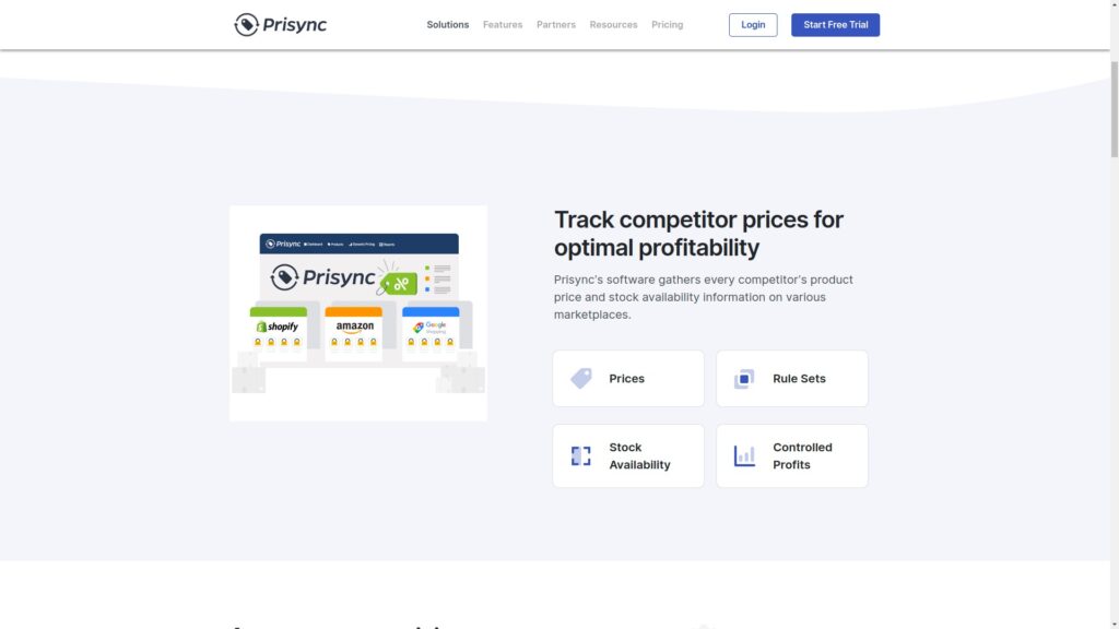 Prisync website